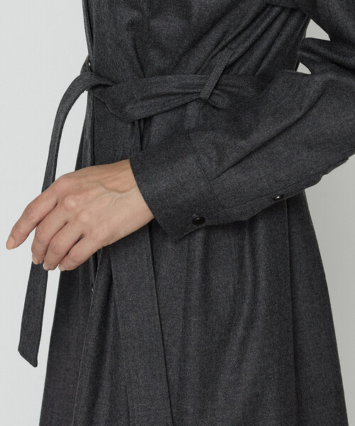 K.T KIYOKO TAKASE（キヨコタカセ）の「ストレッチウールサキソニー ドレス（ワンピース・レディース・ベージュ系その他/グレー・9号）」の14枚目の写真
