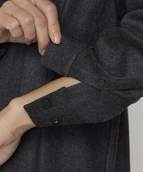 K.T KIYOKO TAKASE（キヨコタカセ）の「ストレッチウールサキソニー ドレス（ワンピース・レディース・ベージュ系その他/グレー・9号）」の15枚目の写真