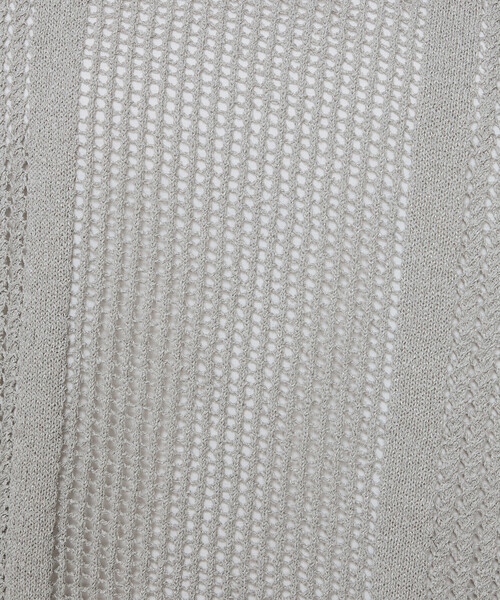 Gabardine K.T（ギャバジンケーティー）の「【2WAY】和紙×peフリーゼヤーン スクエアメッシュベスト（ベスト・レディース・ネイビー/グレー/オフホワイト・9号）」の22枚目の写真