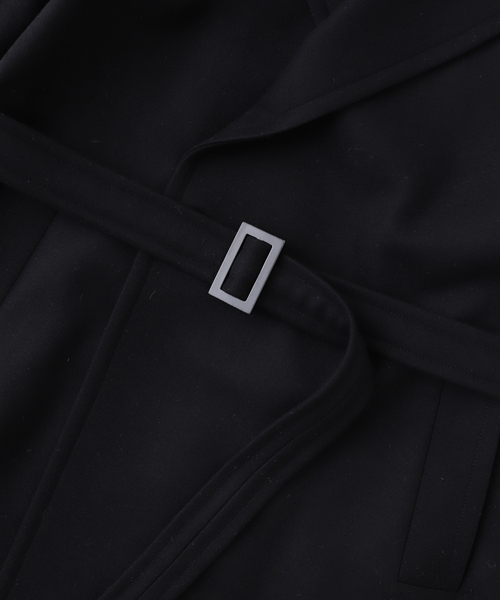 HEVO(イーヴォ)の「hevo(イーヴォ) BRINDISI Light Melton コート(その他アウター・メンズ・ブラック/ブラウン・46/48/44)」の12枚目の写真