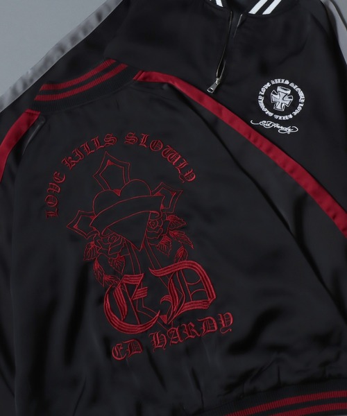 Ed Hardy（エドハーディー）の「Ed Hardy/エド・ハーディー スカジャン ブルゾン（スカジャン・メンズ・ブラック/ブラック系その他・L/M）」の2枚目の写真