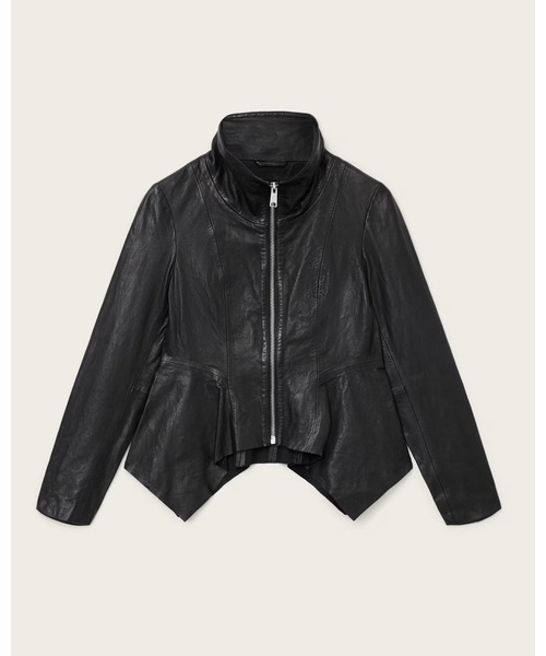 ALLSAINTS(オールセインツ)の「GRACE LEATHER BIKER JACKET | GRACE レザー バイカー ジャケット(ライダースジャケット・レディース・ブラック・4/6/8/10/12)」の7枚目の写真