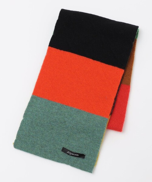 SHIPS(シップス)の「JO GORDON: Small Colourblock Scarf(ストール/ショール・メンズ・マルチ/ネイビー・ONE SIZE)」の3枚目の写真