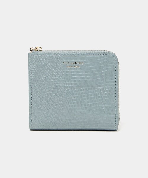 VIOLAd'ORO（ヴィオラドーロ）の「＜VIOLAd’ORO＞リザード エンボス ミニ ウォレット（財布・レディース・ケリーグリーン/モカ/ベージュ/ライトグレー/ライトブルー/ブラック・FREE）」の6枚目の写真