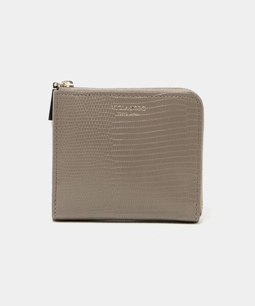 VIOLAd'ORO（ヴィオラドーロ）の「＜VIOLAd’ORO＞リザード エンボス ミニ ウォレット（財布・レディース・ケリーグリーン/モカ/ベージュ/ライトグレー/ライトブルー/ブラック・FREE）」の3枚目の写真