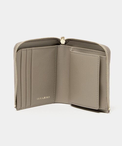 VIOLAd'ORO（ヴィオラドーロ）の「＜VIOLAd’ORO＞リザード エンボス ミニ ウォレット（財布・レディース・ケリーグリーン/モカ/ベージュ/ライトグレー/ライトブルー/ブラック・FREE）」の17枚目の写真