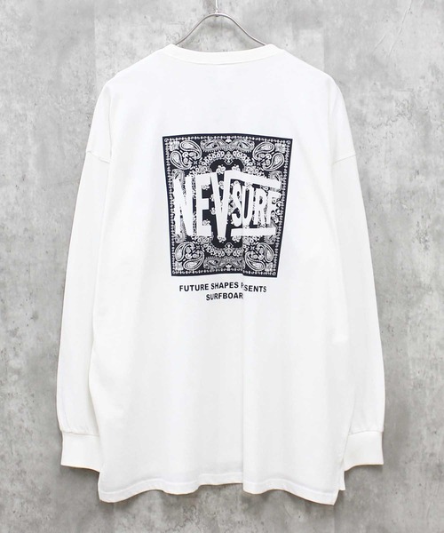 NEV(ネブ)の「【NEV】SURF BIGシルエット ロンT(スウェット・メンズ・ホワイト系その他/ネイビー/チャコール/ベージュ/ブラック/ブラック系その他/杢グレー/オフホワイト・XL/L/M)」の3枚目の写真