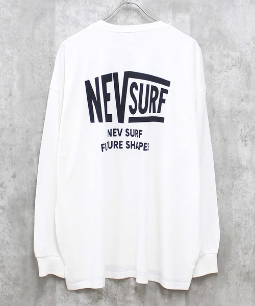 NEV(ネブ)の「【NEV】SURF BIGシルエット ロンT(スウェット・メンズ・ホワイト系その他/ネイビー/チャコール/ベージュ/ブラック/ブラック系その他/杢グレー/オフホワイト・XL/L/M)」の2枚目の写真