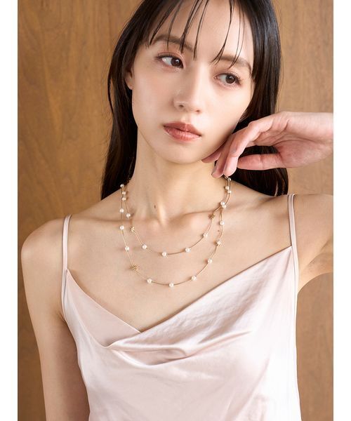 SNIDEL（スナイデル）の「Y字ネックレス（ネックレス・レディース・シルバー/ゴールド・F）」の5枚目の写真