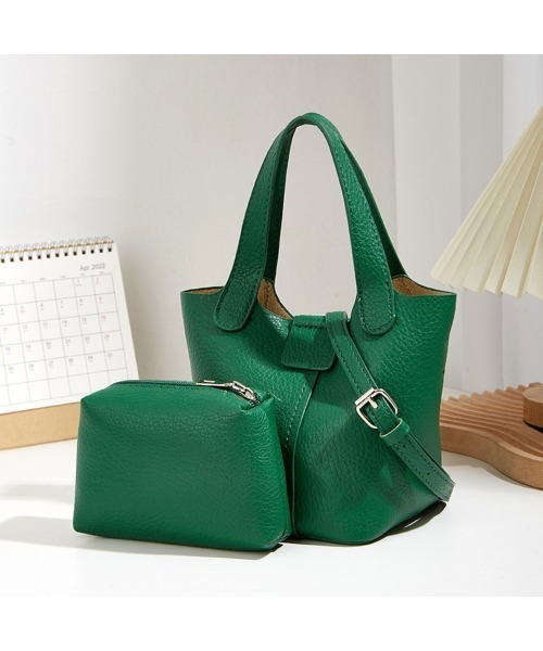 BACKYARD FAMILY(バックヤードファミリー)の「ハンドバッグ ミニポーチ付き gbag4105(ハンドバッグ・レディース・オフホワイト/イエロー/グリーン/ブラック・FREE)」の4枚目の写真