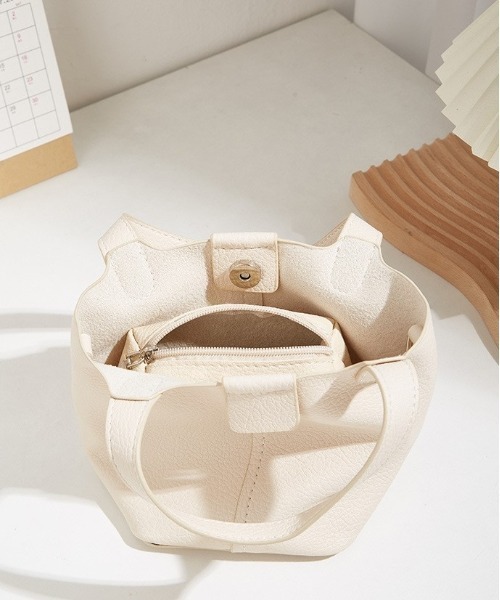 BACKYARD FAMILY(バックヤードファミリー)の「ハンドバッグ ミニポーチ付き gbag4105(ハンドバッグ・レディース・オフホワイト/イエロー/グリーン/ブラック・FREE)」の15枚目の写真