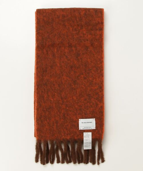 THE INOUE BROTHERS（ザイノウエブラザーズ）の「【The Inoue Brothers】イノウエ ブラザーズ Two Colour Woolly Scarf（マフラー・メンズ・ブルー × パープル/グリーン系その他/ブラック×ホワイト/ブラウン系その他/ピンク系その他・FREE）」の3枚目の写真
