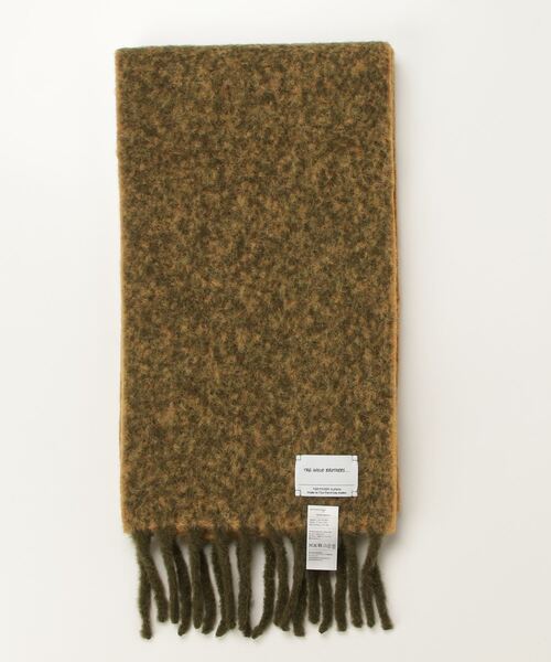THE INOUE BROTHERS（ザイノウエブラザーズ）の「【The Inoue Brothers】イノウエ ブラザーズ Two Colour Woolly Scarf（マフラー・メンズ・ブルー × パープル/グリーン系その他/ブラック×ホワイト/ブラウン系その他/ピンク系その他・FREE）」の4枚目の写真