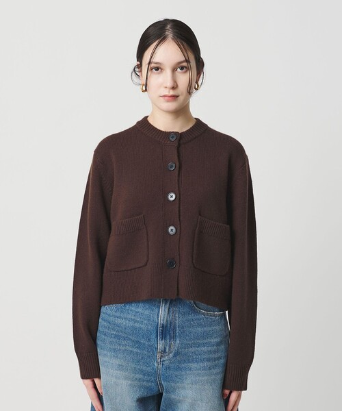 BEAUTY&YOUTH UNITED ARROWS（ビューティーアンドユースユナイテッドアローズ）の「ウール ポケット カーディガン ウォッシャブル（カーディガン/ボレロ・レディース・グレー系/ライトブルー/ダークブラウン・FREE）」の6枚目の写真