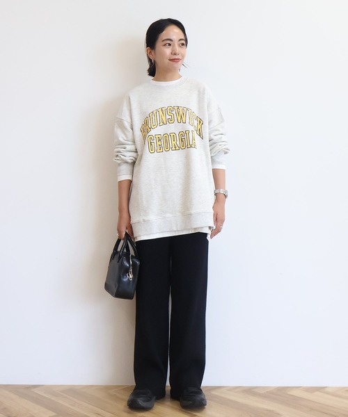 AMERICAN HOLIC(アメリカンホリック)の「【WEB限定】BRUNSWICK GEORGIA BIGスウェット(スウェット・レディース・ホワイト系その他/グレー系その他/チャコールグレー/ブラウン・M/L)」の6枚目の写真