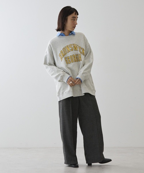 AMERICAN HOLIC(アメリカンホリック)の「【WEB限定】BRUNSWICK GEORGIA BIGスウェット(スウェット・レディース・ホワイト系その他/グレー系その他/チャコールグレー/ブラウン・M/L)」の22枚目の写真