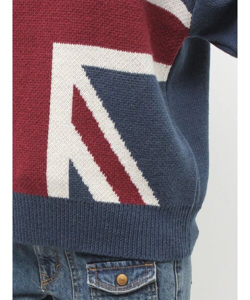 jouetie(ジュエティ)の「UnionJackジャガードルーズニット(ニット/セーター・レディース・アイボリー/ブラック/ネイビー・MEDIUM)」の10枚目の写真