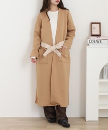 OMNES Another Edition ストレッチダンボールニットガウン ガウンコート