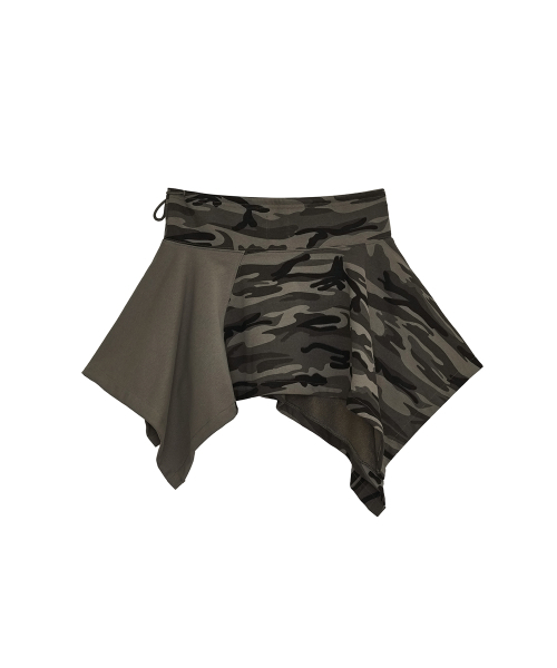 DEFGARMENTS（デフグラメンツ）の「CAMO UNBALANCE SKIRT [KHAKI]（スカート・レディース・その他・FREE）」の7枚目の写真