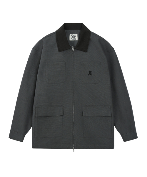 Rest&Recreation(レストアンドレクリエーション)の「COTTON WORK JACKET - CHARCOAL(その他アウター・レディース・その他・SMALL/LARGE)」の1枚目の写真