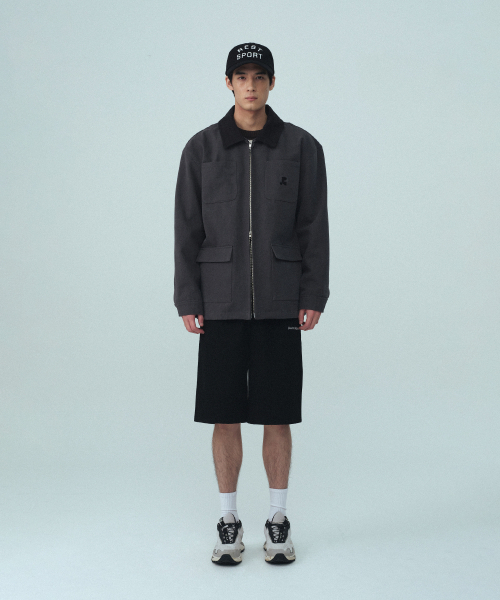 Rest&Recreation(レストアンドレクリエーション)の「COTTON WORK JACKET - CHARCOAL(その他アウター・レディース・その他・SMALL/LARGE)」の5枚目の写真
