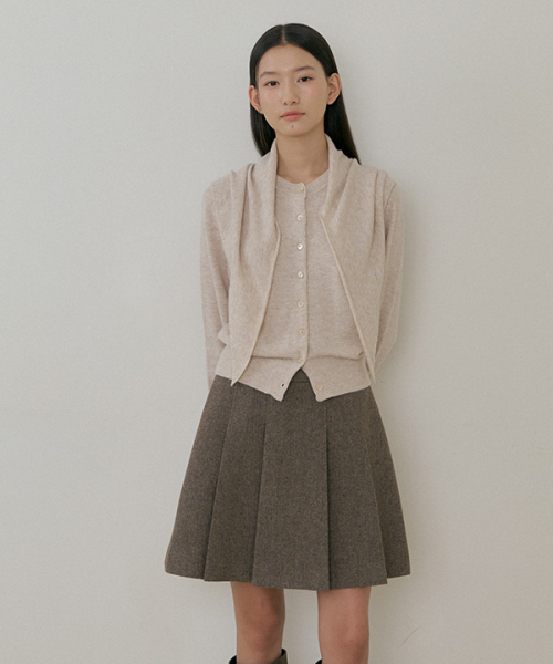 LINGSEOUL(リングソウル)の「wool pleated short skirt-brown(スカート・レディース・その他・SMALL/MEDIUM)」の12枚目の写真