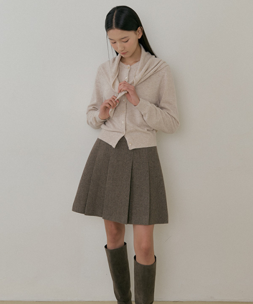 LINGSEOUL(リングソウル)の「wool pleated short skirt-brown(スカート・レディース・その他・SMALL/MEDIUM)」の14枚目の写真