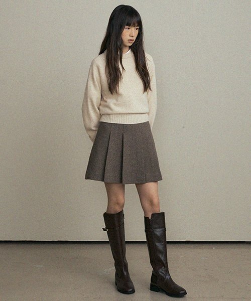 LINGSEOUL(リングソウル)の「wool pleated short skirt-brown(スカート・レディース・その他・SMALL/MEDIUM)」の16枚目の写真