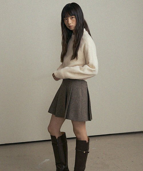 LINGSEOUL(リングソウル)の「wool pleated short skirt-brown(スカート・レディース・その他・SMALL/MEDIUM)」の17枚目の写真