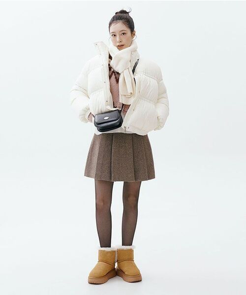 LINGSEOUL(リングソウル)の「wool pleated short skirt-brown(スカート・レディース・その他・SMALL/MEDIUM)」の8枚目の写真