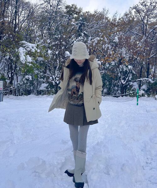 LINGSEOUL(リングソウル)の「wool pleated short skirt-brown(スカート・レディース・その他・SMALL/MEDIUM)」の10枚目の写真