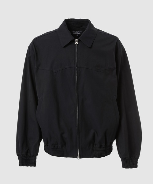 COMME des GARCONS HOMME(コム デ ギャルソン・オム)の「COTTON YARN-DYED BLOUSON(ブルゾン・メンズ・ブラック/ネイビー・L/M/S/XS)」の2枚目の写真