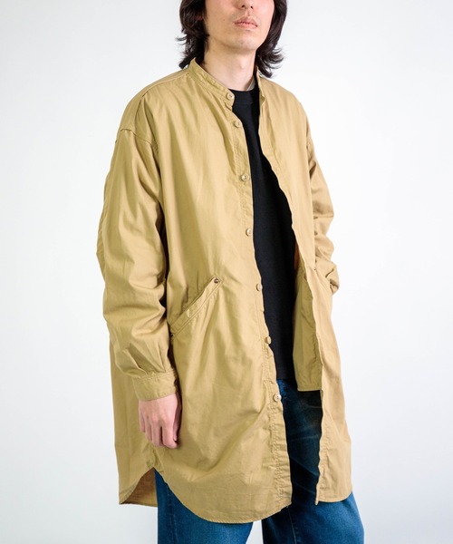 SPELLBOUND（スペルバウンド）の「[ SPELLBOUND / スペルバウンド ] CBポプリン オーバーシャツ（シャツ/ブラウス・メンズ・ブラック/ベージュ・3/2）」の3枚目の写真