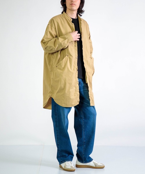 SPELLBOUND（スペルバウンド）の「[ SPELLBOUND / スペルバウンド ] CBポプリン オーバーシャツ（シャツ/ブラウス・メンズ・ブラック/ベージュ・3/2）」の5枚目の写真