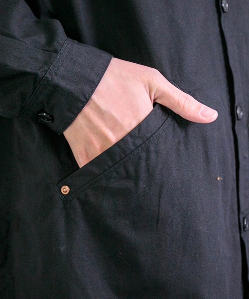 SPELLBOUND（スペルバウンド）の「[ SPELLBOUND / スペルバウンド ] CBポプリン オーバーシャツ（シャツ/ブラウス・メンズ・ブラック/ベージュ・3/2）」の20枚目の写真