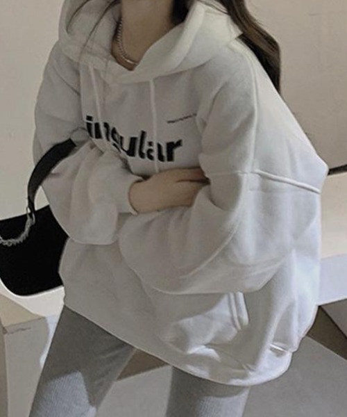 SallyLunn(サリーラン)の「ロゴプリントパーカー(パーカー・レディース・ネイビー/ブラック/ホワイト/グレー・LARGE/MEDIUM)」の8枚目の写真