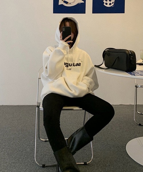 SallyLunn(サリーラン)の「ロゴプリントパーカー(パーカー・レディース・ネイビー/ブラック/ホワイト/グレー・LARGE/MEDIUM)」の10枚目の写真