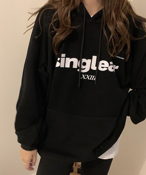 SallyLunn(サリーラン)の「ロゴプリントパーカー(パーカー・レディース・ネイビー/ブラック/ホワイト/グレー・LARGE/MEDIUM)」の17枚目の写真