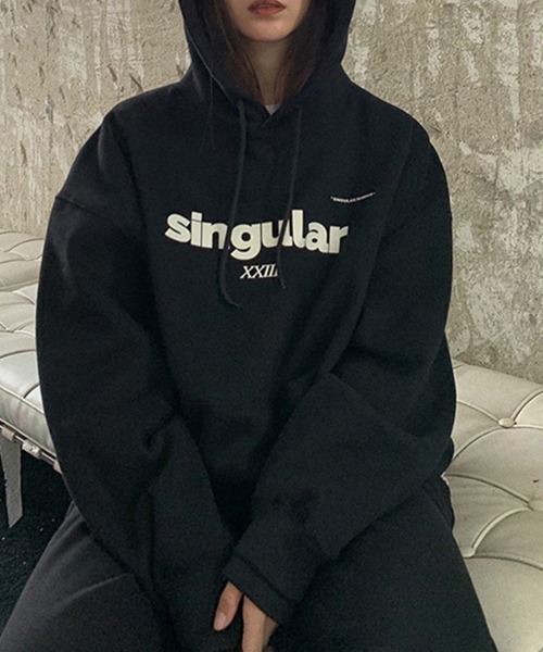 SallyLunn(サリーラン)の「ロゴプリントパーカー(パーカー・レディース・ネイビー/ブラック/ホワイト/グレー・LARGE/MEDIUM)」の13枚目の写真