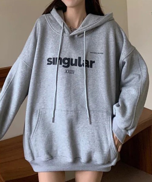 SallyLunn(サリーラン)の「ロゴプリントパーカー(パーカー・レディース・ネイビー/ブラック/ホワイト/グレー・LARGE/MEDIUM)」の22枚目の写真