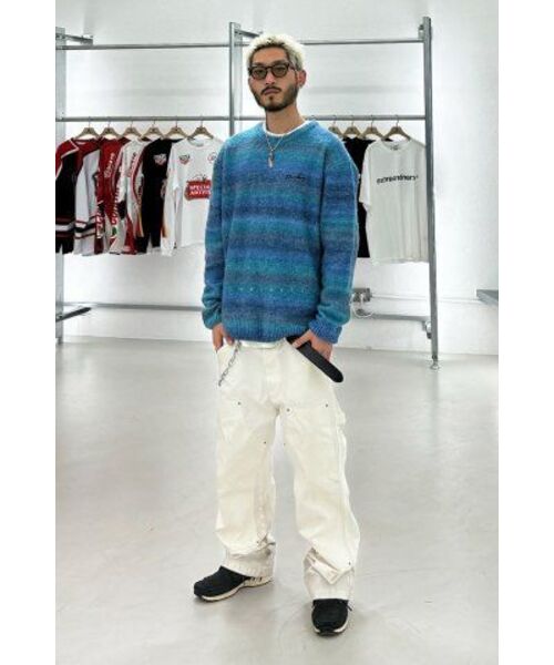 EXTRAORDINARY（エクストラオーディナリー）の「GRADATION SWEATER  BLUE（ニット/セーター・メンズ・その他・LARGE/X-LARGE/MEDIUM）」の3枚目の写真