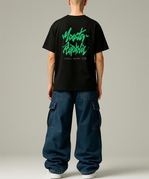 MONSTER REPUBLIC（モンスターリパブリック）の「アセンティックロゴライトグリーンTシャツブラック_8121（Tシャツ/カットソー・レディース・その他・MEDIUM/LARGE/X-LARGE/SMALL）」の2枚目の写真