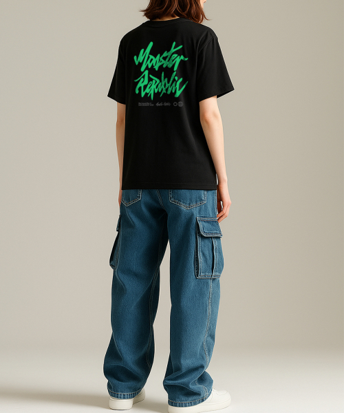 MONSTER REPUBLIC（モンスターリパブリック）の「アセンティックロゴライトグリーンTシャツブラック_8121（Tシャツ/カットソー・レディース・その他・MEDIUM/LARGE/X-LARGE/SMALL）」の5枚目の写真