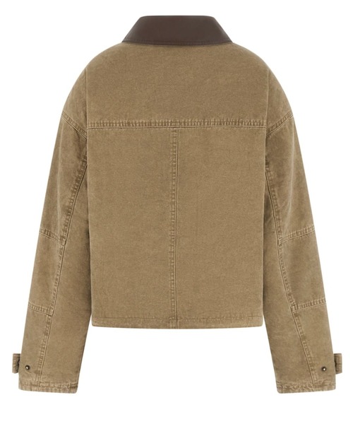 Guess(ゲス)の「MANON Cropped Field Jacket ジャケット(ミリタリージャケット・レディース・グリーン・X-SMALL/SMALL/MEDIUM)」の2枚目の写真