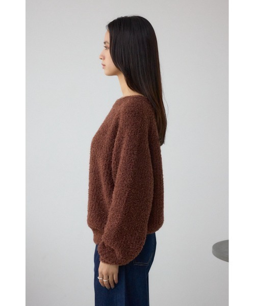 AZUL by moussy(アズールバイマウジー)の「ラメシャギーニットトップス(ニット/セーター・レディース・シルバー/ブラック/ブラウン/レッド・FREE)」の21枚目の写真