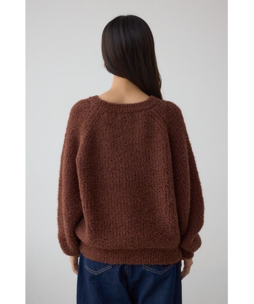AZUL by moussy(アズールバイマウジー)の「ラメシャギーニットトップス(ニット/セーター・レディース・シルバー/ブラック/ブラウン/レッド・FREE)」の22枚目の写真
