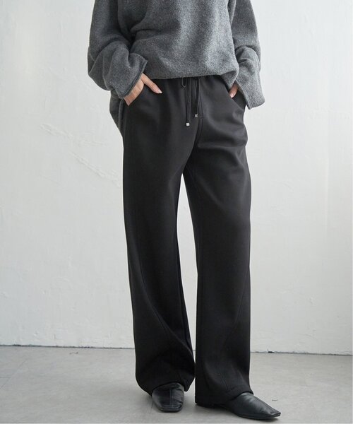 notch.（ノッチ）の「裏フリースボンディングイージーパンツ（スウェットパンツ・レディース・ブラック/グレー/ライトグレー/ブラウン・M）」の2枚目の写真