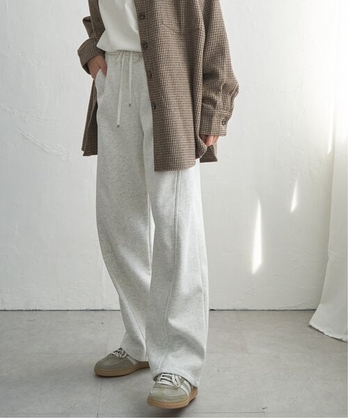 notch.（ノッチ）の「裏フリースボンディングイージーパンツ（スウェットパンツ・レディース・ブラック/グレー/ライトグレー/ブラウン・M）」の12枚目の写真