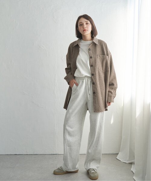 notch.（ノッチ）の「裏フリースボンディングイージーパンツ（スウェットパンツ・レディース・ブラック/グレー/ライトグレー/ブラウン・M）」の15枚目の写真