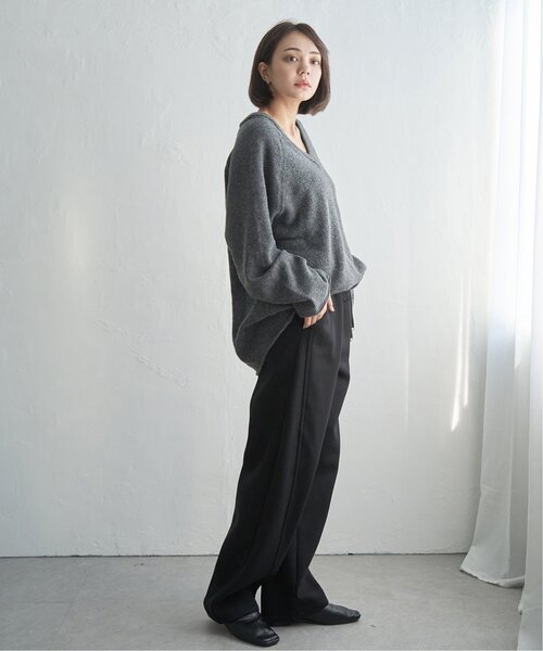 notch.（ノッチ）の「裏フリースボンディングイージーパンツ（スウェットパンツ・レディース・ブラック/グレー/ライトグレー/ブラウン・M）」の20枚目の写真